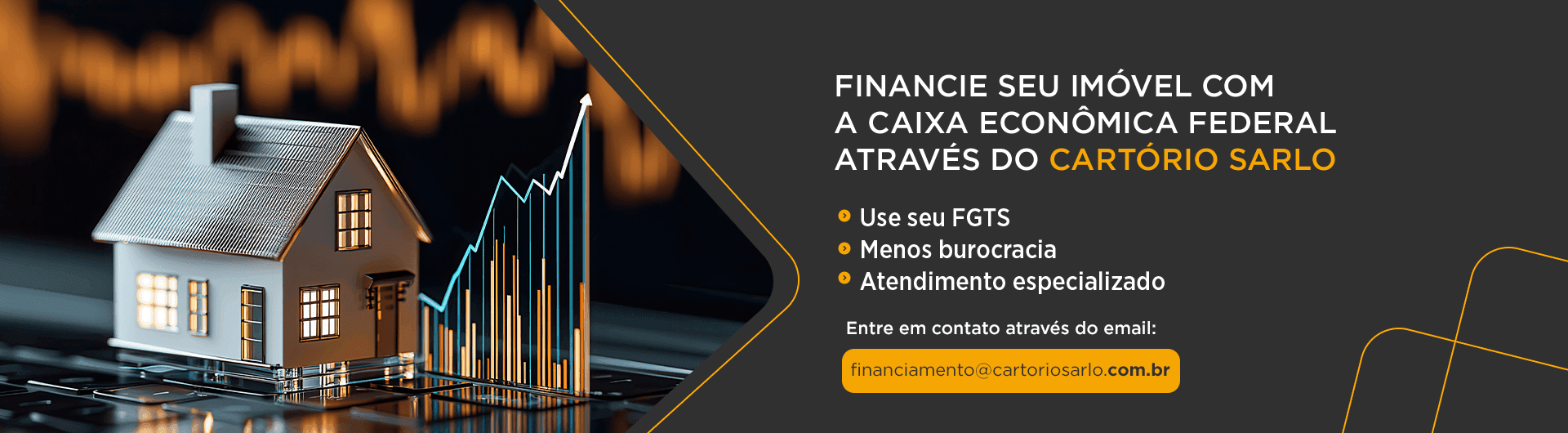 Financie seu imóvel com a Caixa Econômica Federal através do Cartório Sarlo